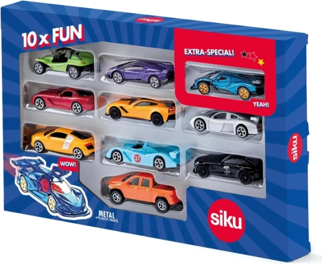 Siku Super set van 10 sportauto’s