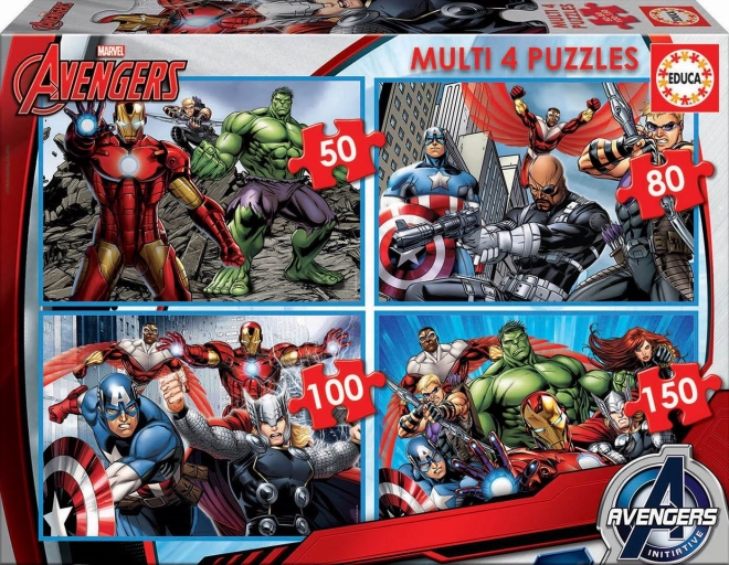 Educa Kinderpuzzel Avengers 4-in-1