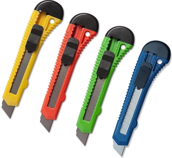 Afbreekmes CONCORDE 18 mm, groot – mix van kleuren