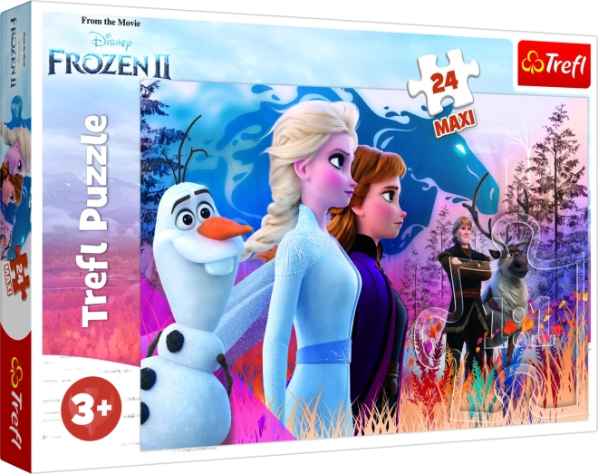 Puzzel MAXI 24 stukjes FROZEN 2 – Magisch avontuur