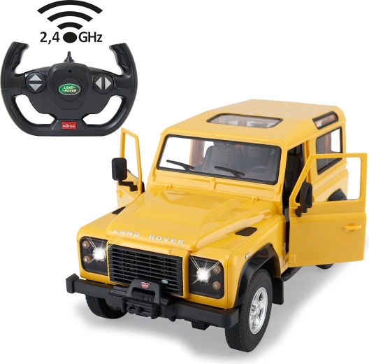RC-model Land Rover Defender 1:14 geel
