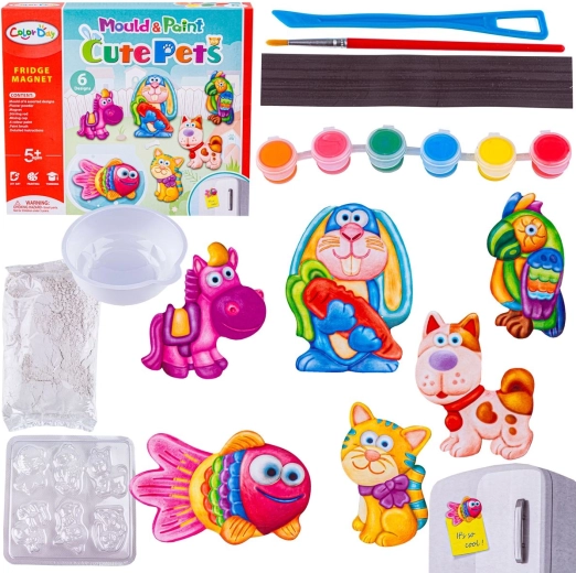 Creatieve set voor het maken van magneten en gietvormen DIY Cute Pets (schattige huisdieren)