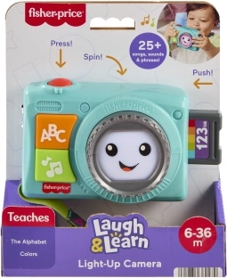 Fisher-Price interactief lichtgevend fototoestel voor kinderen (Tsjechisch/Slowaaks/Engels/Hongaars/Poolse)