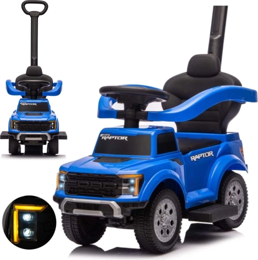 Milly Mally loopauto met duwbeugel Ford F-150 3-in-1 blauw