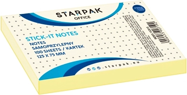 Zelfklevende notities Stick-it groot geel 12,5 cm, 100 blaadjes - 1 stuk