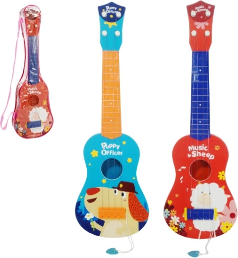 Kinder gitaar met dierenmotief