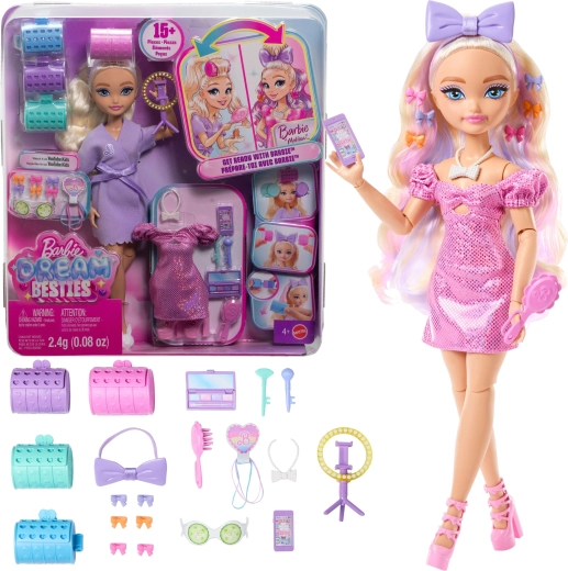 Barbie Dream Besties Malibu – modepop met feestaccessoires