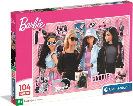 Clementoni puzzel Barbie super 104 stukjes