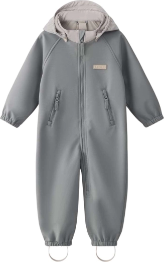 Softshelloverall Leokid Lilo limestone (maat 98)