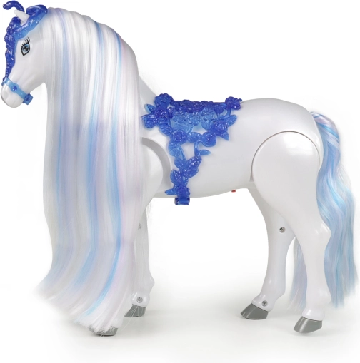 Elektrisch paard met kamhaar Winterrijk