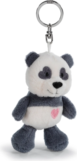 Pluche sleutelhanger panda met hartje 10 cm NICI