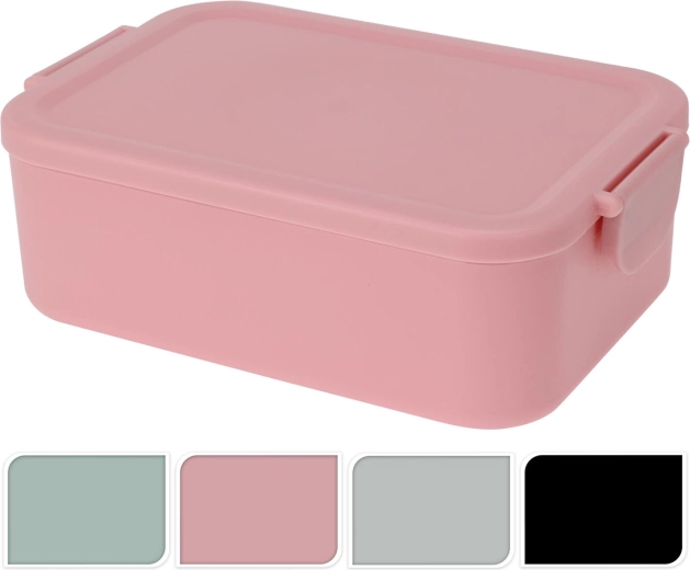 Broodtrommel met kliksluiting 20 × 14 × 7 cm, mix kleuren