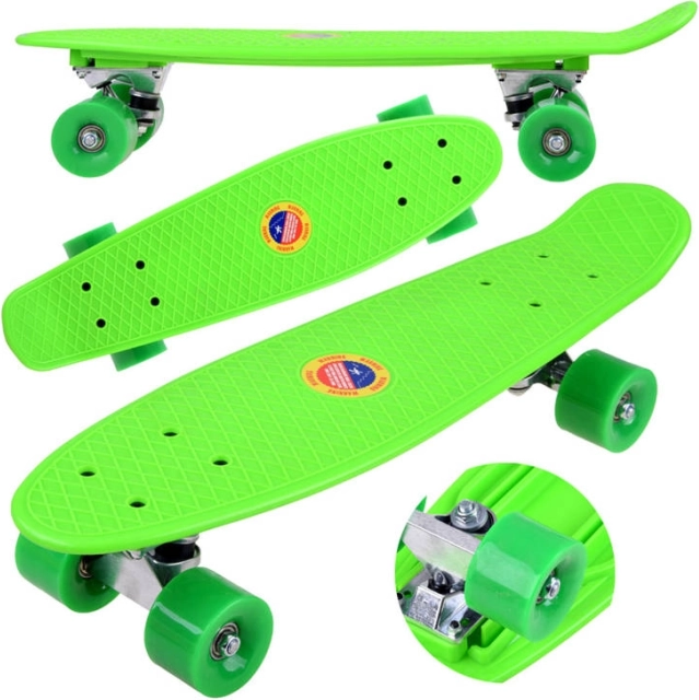 Fiszka skateboard voor kinderen tot 50 kg – Groen