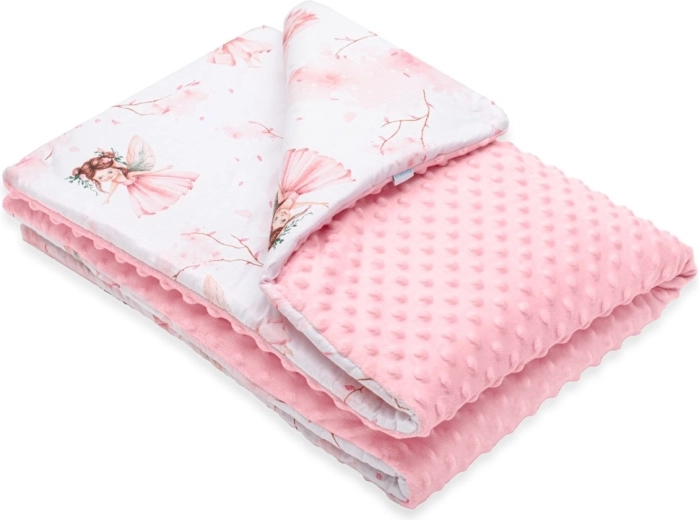 Babydeken van minky met vulling New Baby Feeën 80 × 100 cm