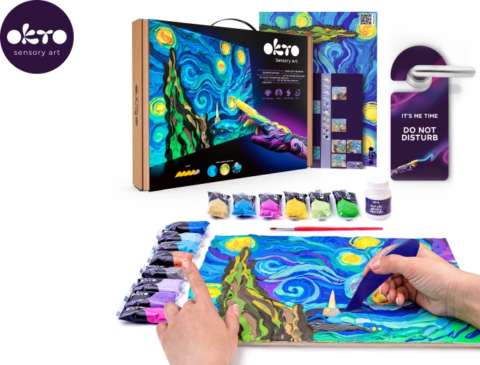 OKTO creatieve set Sterrennacht 30 × 40 cm