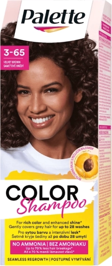 Palette Color Shampoo 3-65 fluweelachtig bruin 50 ml