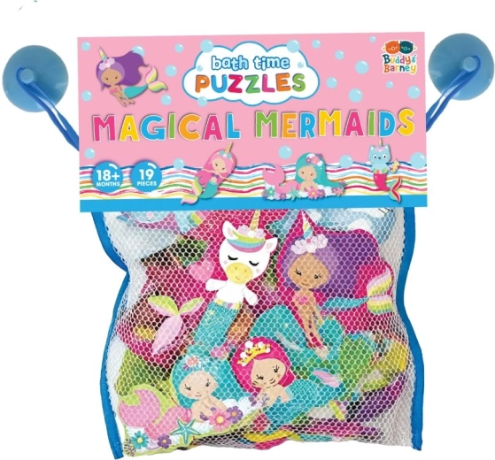 Badpuzzels voor in bad met zeemeerminnen Buddy & Barney