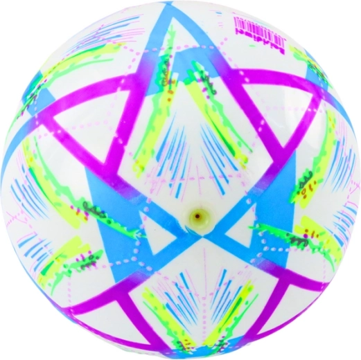 Rubberen bal paars met opvallende patronen 24 cm