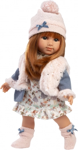 Realistische pop met zacht stoffen lichaam 35 cm Llorens NICOLE