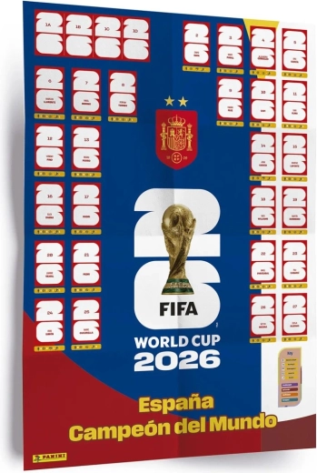 Panini FIFA World Cup 2026 poster met stickers (Winner Poster Set)