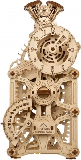Ugears 3D houten mechanische puzzel met motor