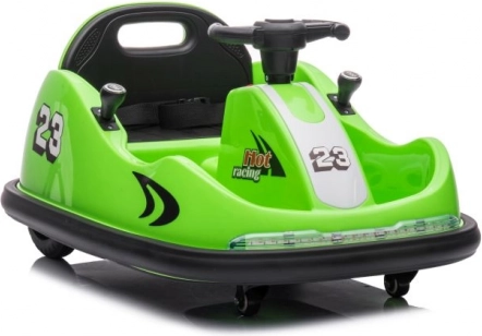 Groene elektrische bumperauto voor kinderen