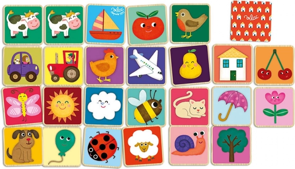 Houten memoryspel Boerderijdieren