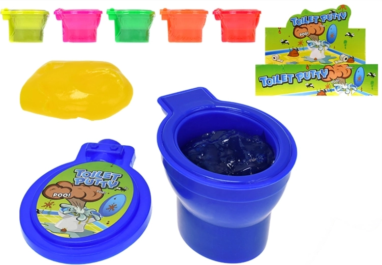 Professor Slime toilet met slijm – neonkleuren