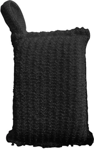 Massagewashand voor bad en sauna Toro, zwart