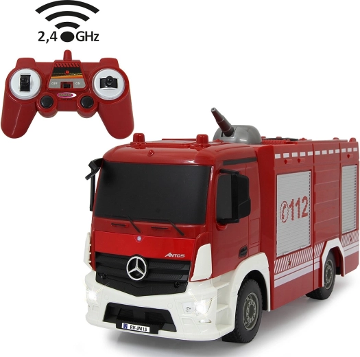 Jamara Mercedes-Benz Antos brandweerwagen met afstandsbediening 1:26 met sproeifunctie, 2,4 GHz