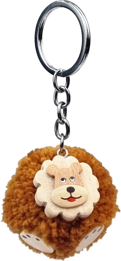 Houten sleutelhanger Pompon Leeuw van 2Kids Toys