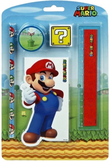 Schrijfset Super Mario (5-delig)