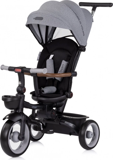Chipolino driewieler met kap Urban 2-in-1 Antraciet