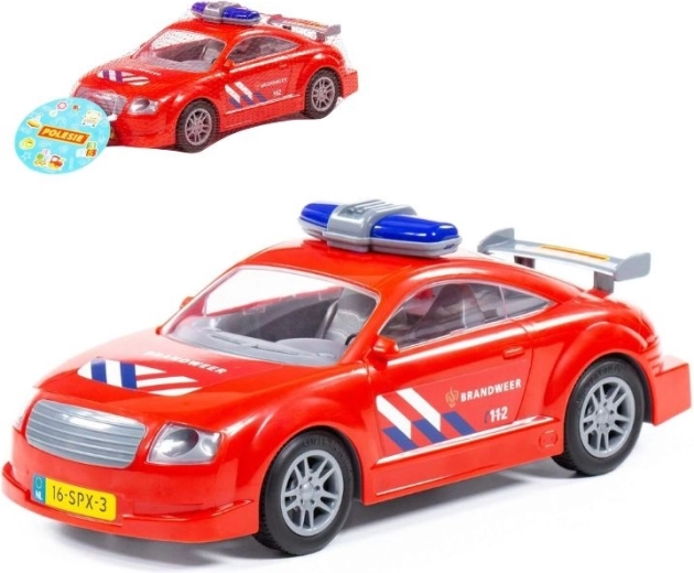 Brandweerauto met vliegwielaandrijving