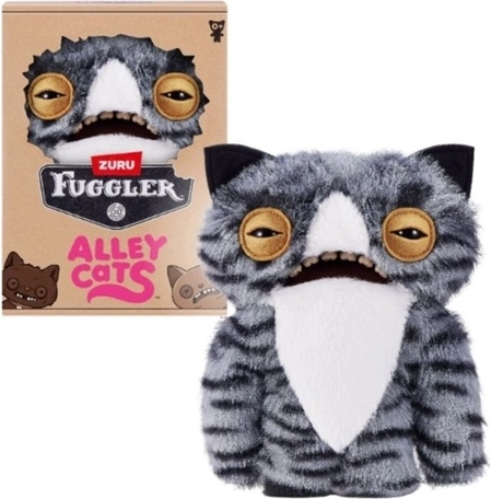 ZURU Fuggler Alley Cats knuffelkat Wide Eyed Cat 23 cm