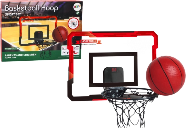 Basketbalset voor kinderen met backboard, ring en scoreteller