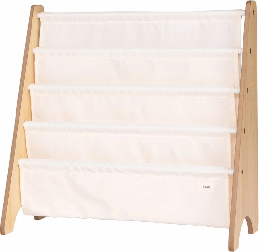 3 Sprouts boekenrek recycled solid/cream