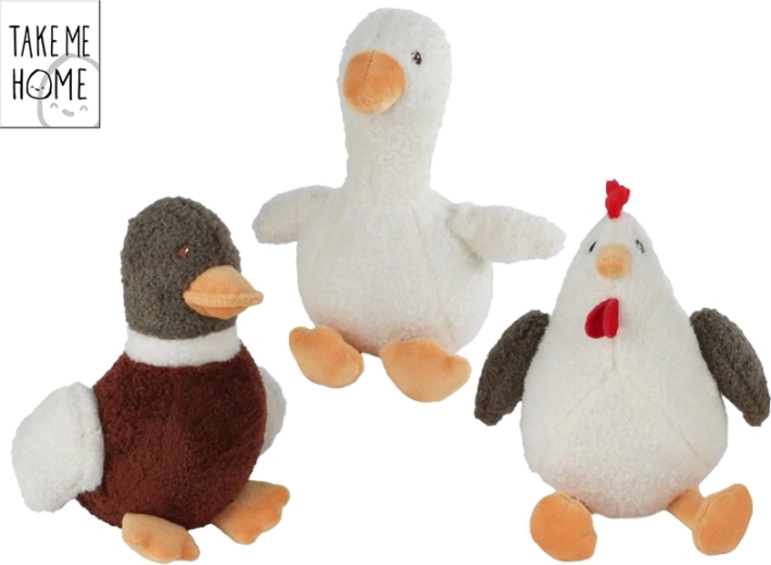 Pluchen boerderijdieren Take Me Home 22 cm