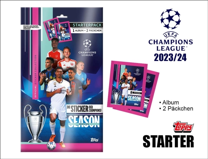 Topps UEFA Champions League 2023/2024 stickers – startset
