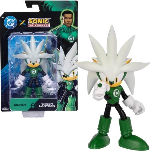 Sonic the Hedgehog-figuur Silver als Green Lantern, 14 cm