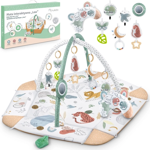 Interactieve educatieve speelmat met leeuwenmotief NUKIDO Diamond Collection
