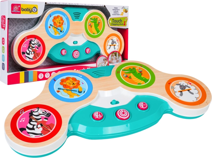 Aanraakbare percussiekeyboard voor kinderen safari - 1 stuk