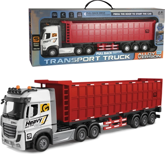 Metalen truck 1:24 met oplegger en strooifunctie