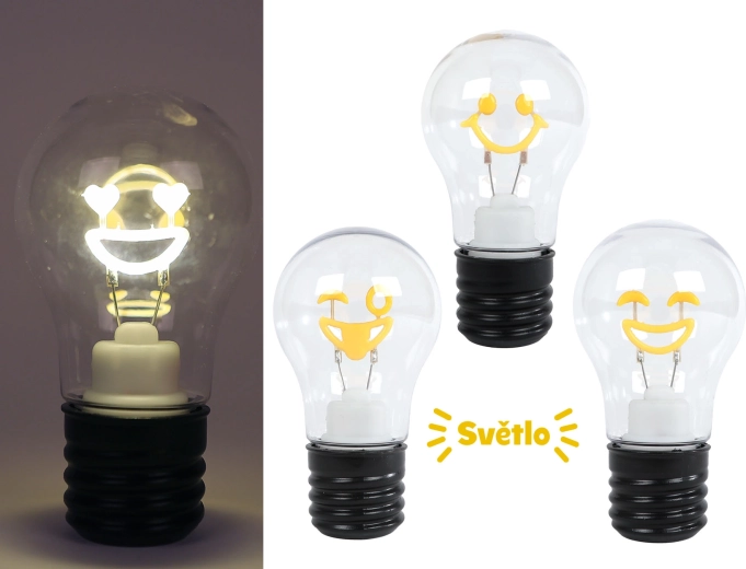 Neonlamp met gezicht en licht