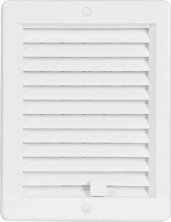 Ventilatierooster met lamellen 150 × 200 mm, wit