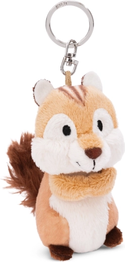 Pluchen sleutelhanger eekhoorn Chipmunk Jojo 9 cm NICI GREEN