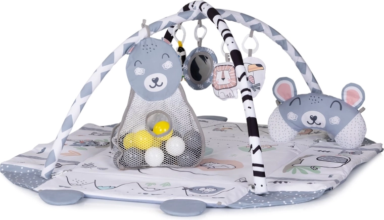 CHIPOLINO speelkleed met balletjes 2-in-1 Fun zone grey