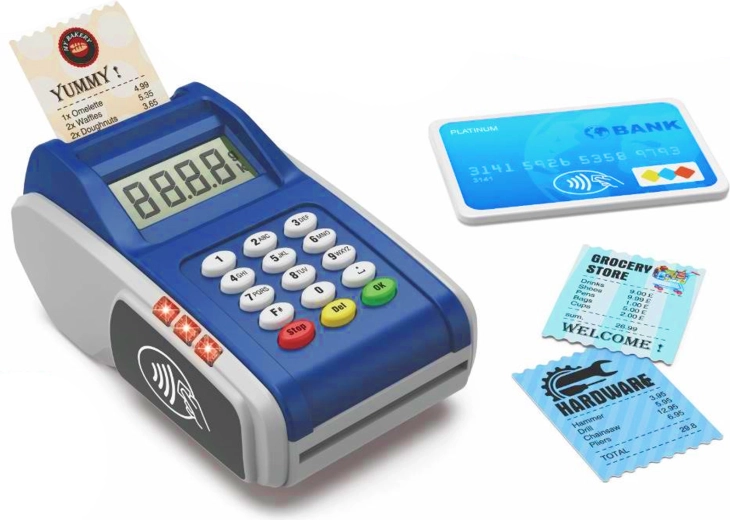 Elektronische betaalterminal voor kinderen voor kaarten - 1 stuk