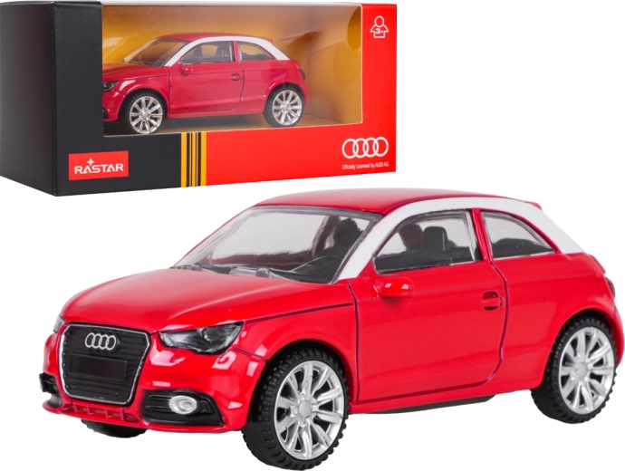 Metalen model Audi A1 RASTAR op schaal 1:43, rood