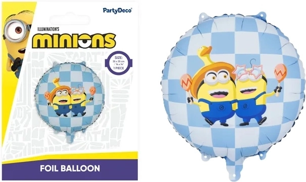 Folieballon pastille Minionki 35 × 35 cm mix - 1 stuk